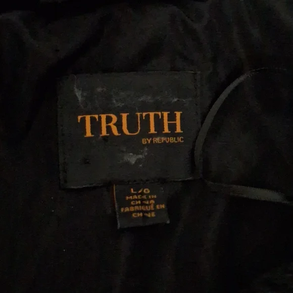 Truth by Republic Black Jacket with Gold Logo - Picture 2 of 3